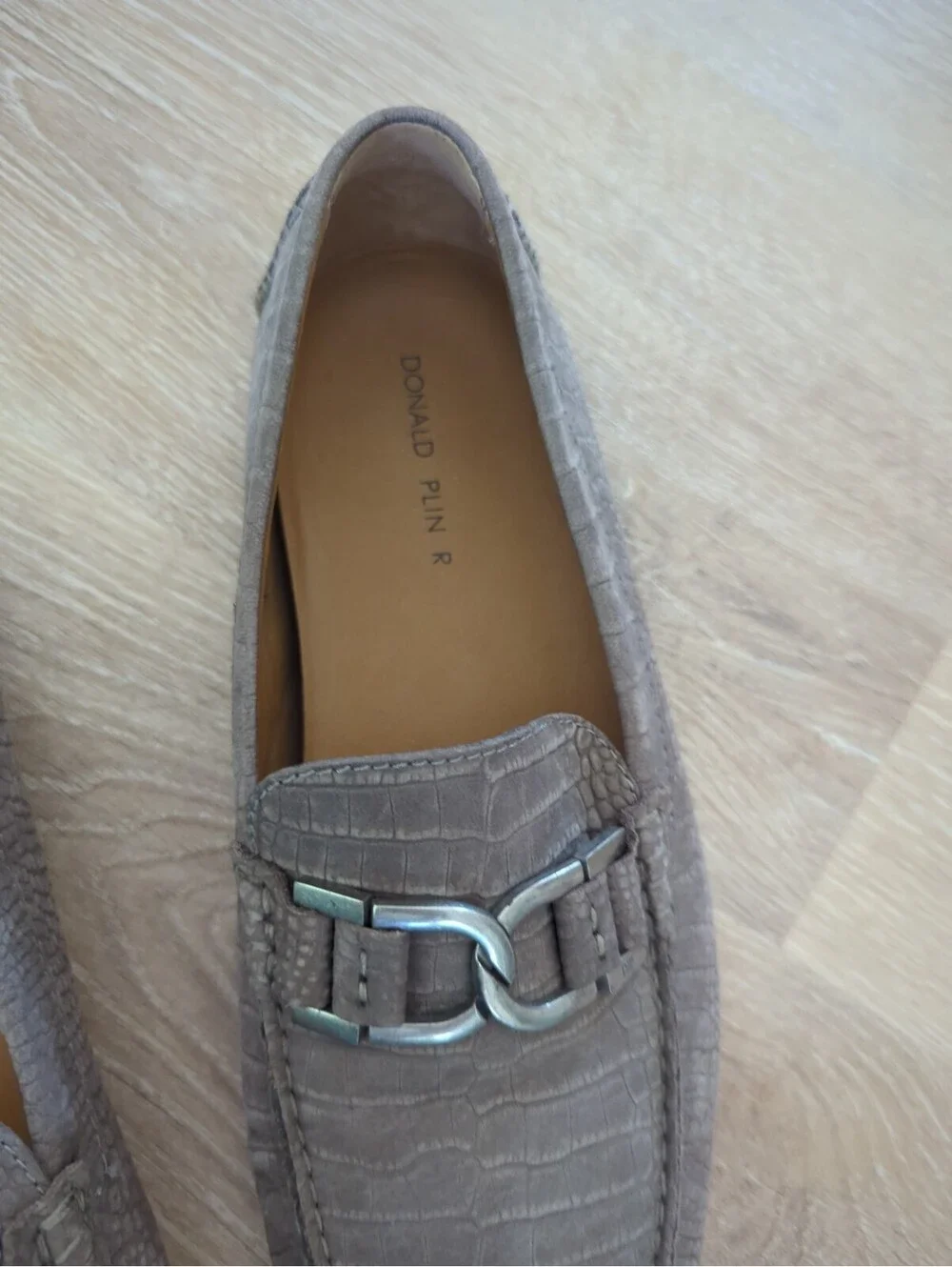 DONALD PLINER Men Derrick Suede Crock Embossed Horse Bit Loafers 11